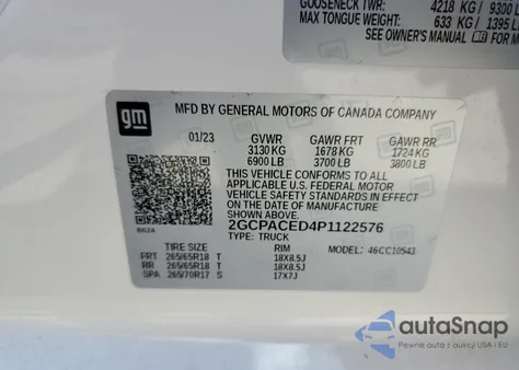 2023 Chevrolet Silverado C1500 Lt from USA, damaged, VIN 2GCPACED4P1122576